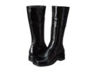 La Canadienne Blanche (black Crinkle Patent) Women's Zip Boots