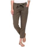 Sanctuary New Tapered Sash Pants (brown Olive) Women's Casual Pants