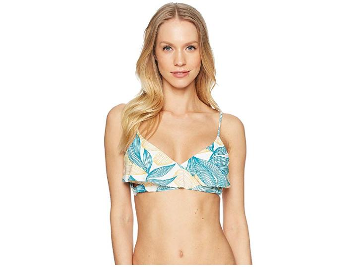 O'neill Bethany Wrap Flounce (island Turquoise) Women's Swimwear