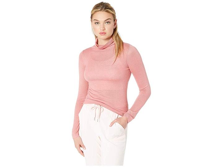 Juicy Couture Cozy Turtleneck (blush) Women's Clothing