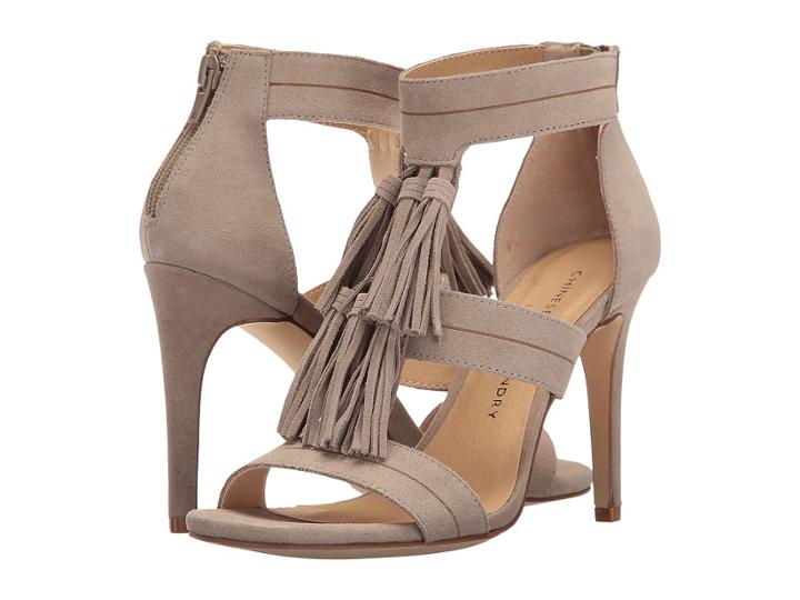 Chinese Laundry Speak Easy (cool Taupe Split Suede) High Heels
