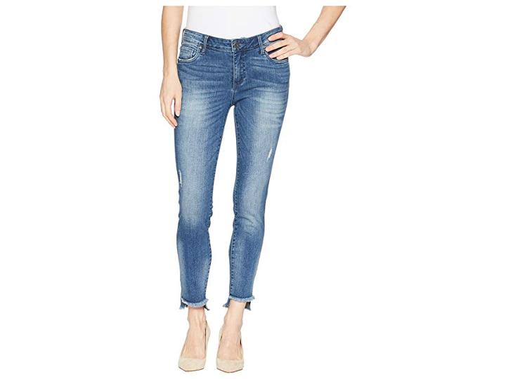 Kut From The Kloth Connie Ankle Skinny W/ Step Fray Hem In Healthful (healthful) Women's Jeans