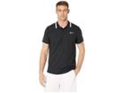 Nike Nikecourt Advantage Polo Classic (black/black/white/white) Men's Clothing