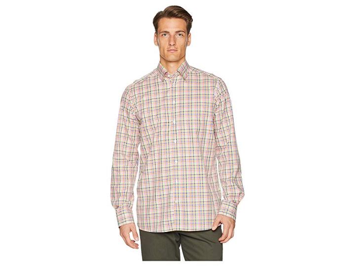 Eton Contemporary Fit Multi Check Shirt (multi) Men's Long Sleeve Button Up