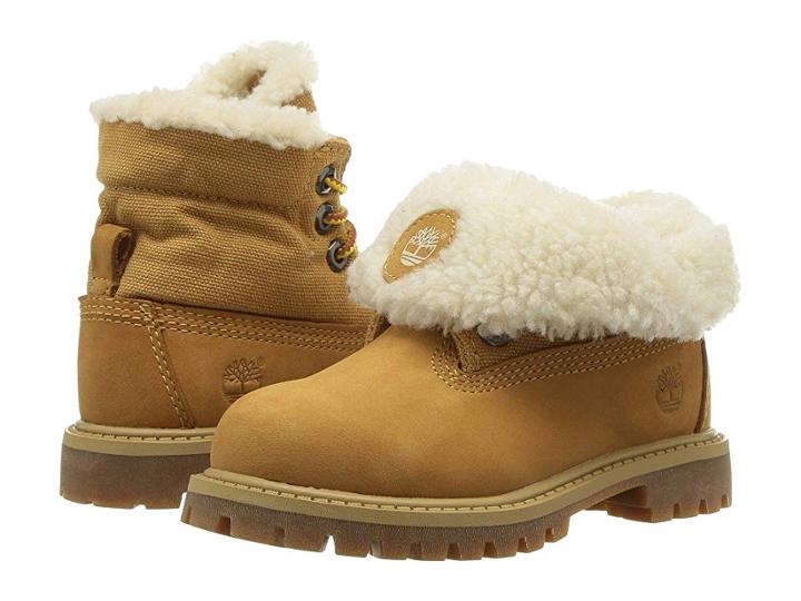 Timberland Kids Timberland(r) Icon Collection Roll-top (toddler/little Kid) (wheat Nubuck) Kids Shoes