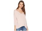 Three Dots Ellie High Low Tunic (pink Pearl) Women's Clothing