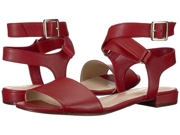 Nine West Inch Sandal (ruby Red Dress Calf) Women's Sandals