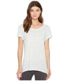 Splendid Studio Split Back Tee (bleached Aqua) Women's T Shirt