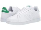 Adidas Advantage (footwear White/footwear White/green) Men's Basketball Shoes