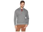 Tommy Bahama Reversible Flipsider 1/2 Zip Pullover (carbon Grey Heather) Men's Clothing