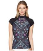 Rip Curl Mercury Rashguard (dark Grey) Women's Swimwear