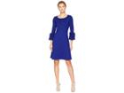 Gabby Skye Ruffle Sleeve Sweater Dress (blueberry) Women's Dress
