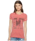 Lucky Brand Janis Joplin Tee (pompeian Red) Women's T Shirt