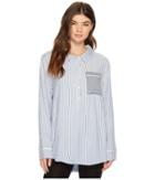 Plush Ultra Soft Boyfriend Sleep Shirt (chambray Stripe) Women's Pajama