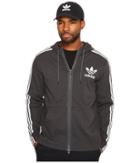 Adidas Originals Curated Q3 Full Zip (black Melange) Men's Clothing