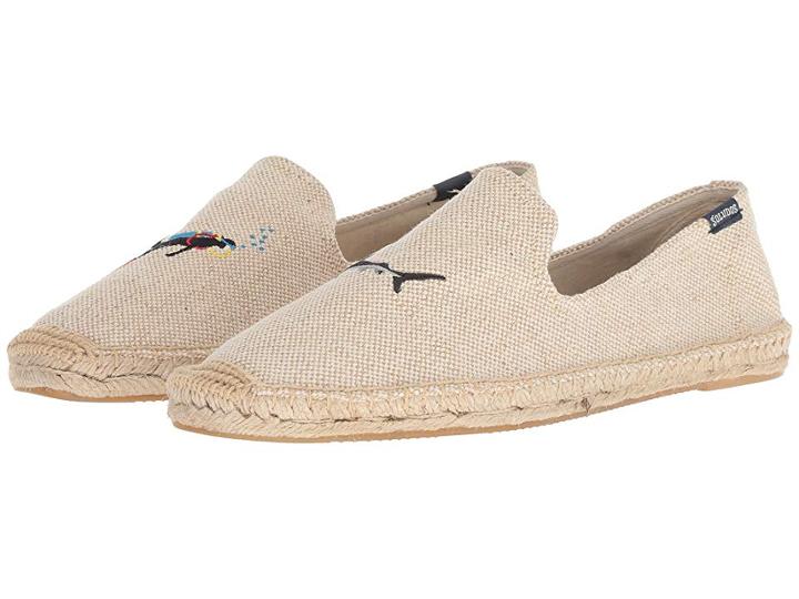 Soludos Scuba Shark Smoking Slipper (cream) Men's Slippers