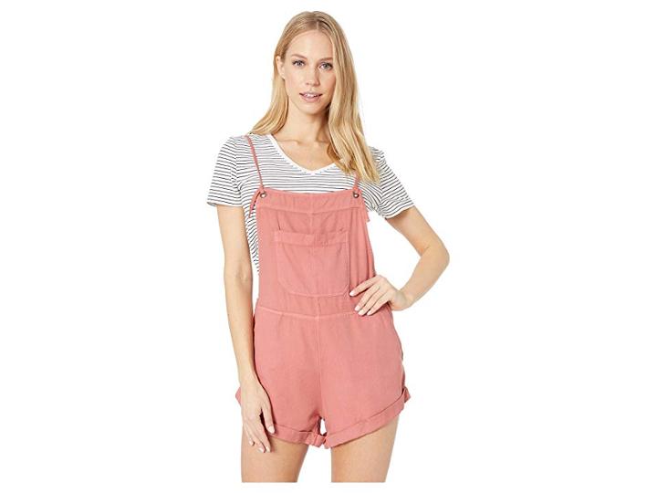 Billabong Wild Pursuit Short Overalls (red Clay) Women's Jumpsuit & Rompers One Piece