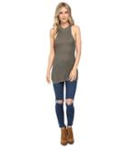 Brigitte Bailey Dendria High Neck Sweater Top (olive) Women's Dress