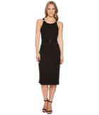 Michael Michael Kors Rib Circle Trim Dress (black) Women's Dress