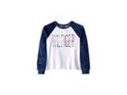 Tommy Hilfiger Kids Flag Sequin Sweatshirt (big Kids) (white) Girl's Sweatshirt