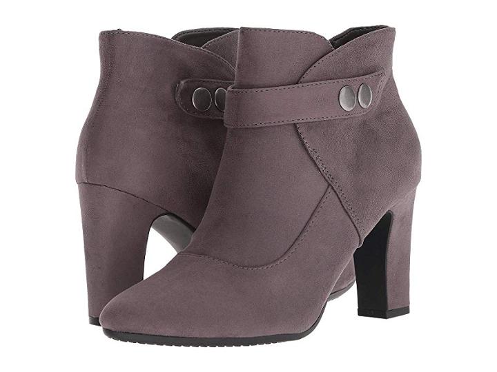 Aerosoles Tag Team (grey Fabric) Women's Zip Boots