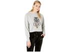 Juicy Couture Photoreal Regal Tiger Logo Pullover (heather Cozy) Women's Clothing