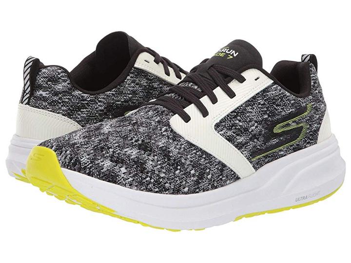 Skechers Go Run Ride 7 Night Owl (white/black) Women's Shoes