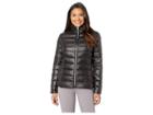 Via Spiga Packable Soft Puffer With Ruffle Detailed Stand Collar (onyx) Women's Coat