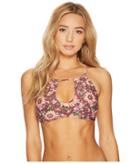 O'neill Viera Halter Bikini Top (mocha) Women's Swimwear