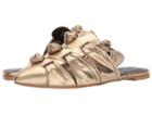 Rebecca Minkoff Aden (gold Distressed Metallic Leather) Women's Flat Shoes