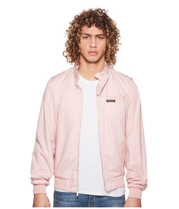 Members Only Iconic Racer Jacket (light Pink) Men's Coat
