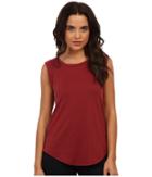 Alternative Cap Sleeve Crew (redwood) Women's T Shirt
