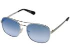 Guess Gu5201 (shiny Light Nickeltin/blue Mirror) Fashion Sunglasses