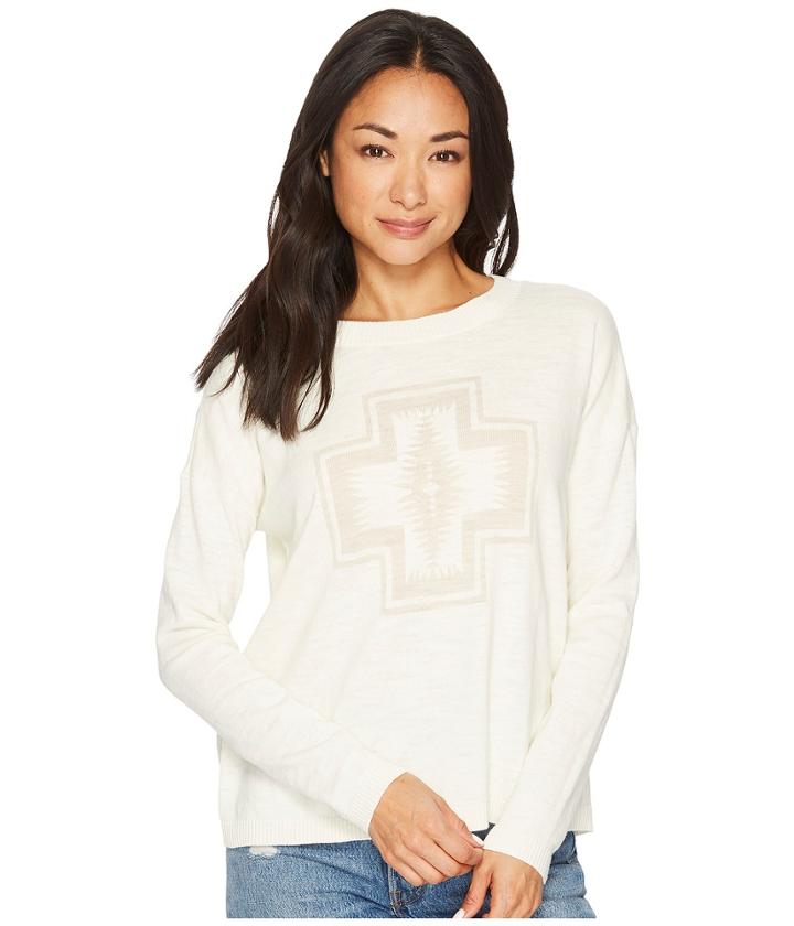 Pendleton Harding Pullover (ivory Tonal) Women's Clothing