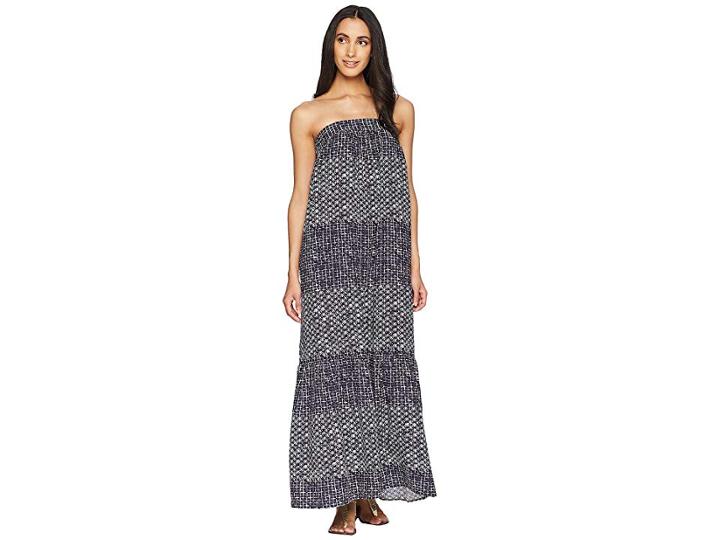 Tavik Sunset Strapless Dress (santorini Evening Blue) Women's Dress