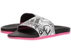 Adidas Adilette Cf+ Gr (black/shock Pink/white) Women's Slide Shoes