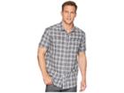 Columbia Leadville Ridge Yarn-dye Short Sleeve Top (columbia Grey Small Plaid) Men's Short Sleeve Button Up