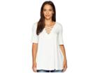 Karen Kane Lace-up Swing Top (cream) Women's Clothing