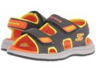 Skechers Kids Sun Spurt 97125l (little Kid/big Kid) (charcoal/orange) Boy's Shoes