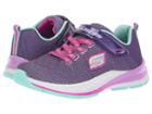 Skechers Kids Double Strides Duo Dash 81459l (little Kid/big Kid) (purple/turquoise) Girl's Shoes
