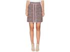 Boutique Moschino Tweed Mini Skirt (fantasy Print Pink) Women's Skirt