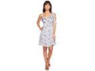 Astr The Label Josie Dress (blue/peach Floral) Women's Dress
