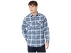 Burton Brighton Flannel (mood Indigo Pine Plaid) Men's Long Sleeve Button Up