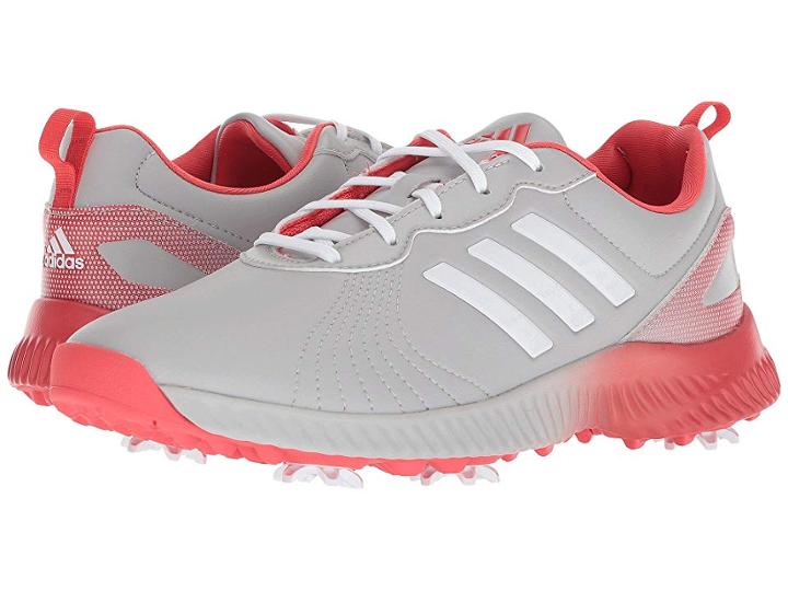 Adidas Golf Response Bounce (grey Two/footwear White/real Coral) Women's Golf Shoes