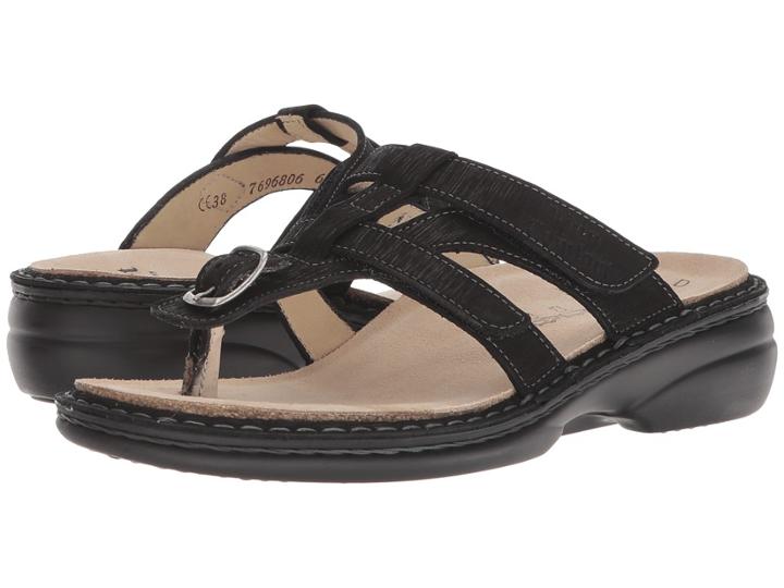 Finn Comfort Galena (black) Women's Sandals
