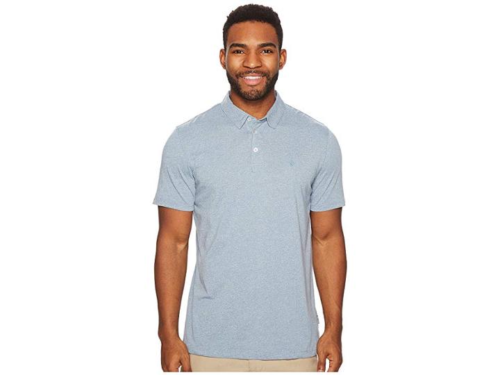 Volcom Wowzer Polo (wrecked Indigo) Men's Short Sleeve Knit
