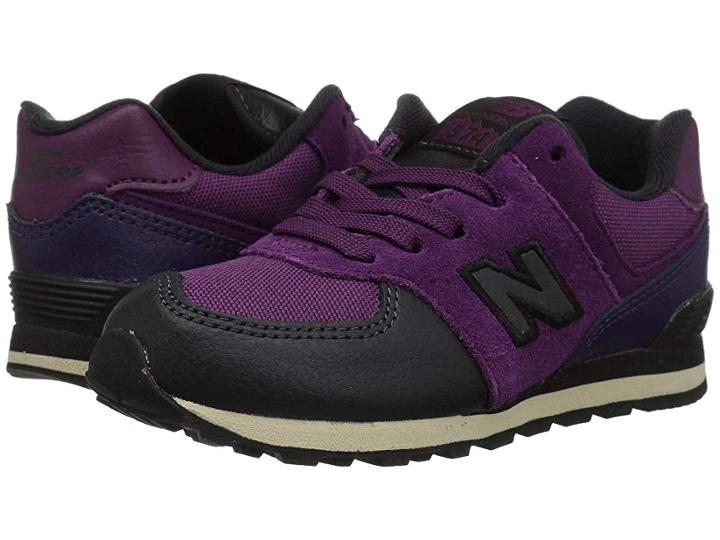 New Balance Kids Ic574v1 (infant/toddler) (claret/black Violet) Girls Shoes