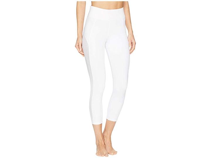 Michi Stardust Crop Leggings (white) Women's Casual Pants