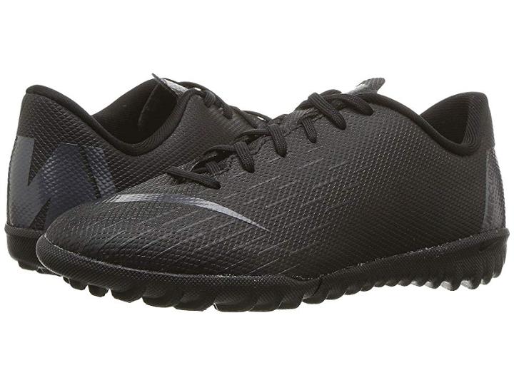 Nike Kids Vaporx 12 Academy Tf Soccer (toddler/little Kid/big Kid) (black/anthracite/black/light Crimson) Kids Shoes
