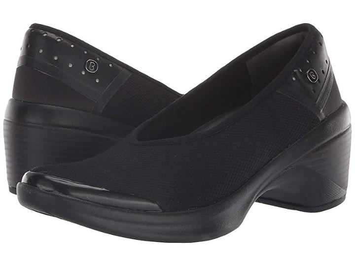 Bzees Willow (black Ribbed Knit) High Heels